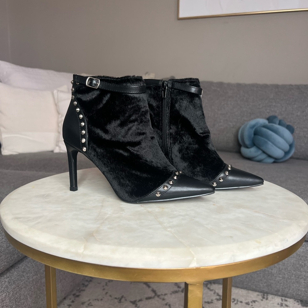 Anthropologie Vanessa Wu Pony Hair Booties